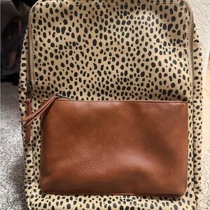 Universal Thread Tan Backpack with Zipper Pocket